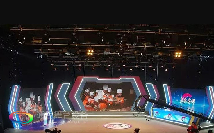 坐標廣東梅州！通用舞臺承接梅州廣播電視臺演播廳項目