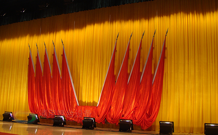 學(xué)校禮堂、報(bào)告廳 大型舞臺(tái)阻燃幕布廠家定做